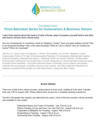 Flood Education Series